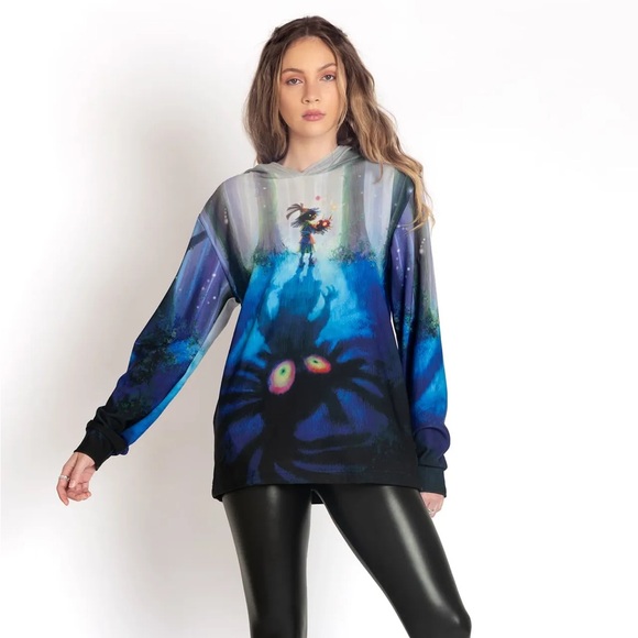 BlackMilk x Legend of Zelda Majora’s Mask Skull Kid Hoodie Sweater - Picture 2 of 6